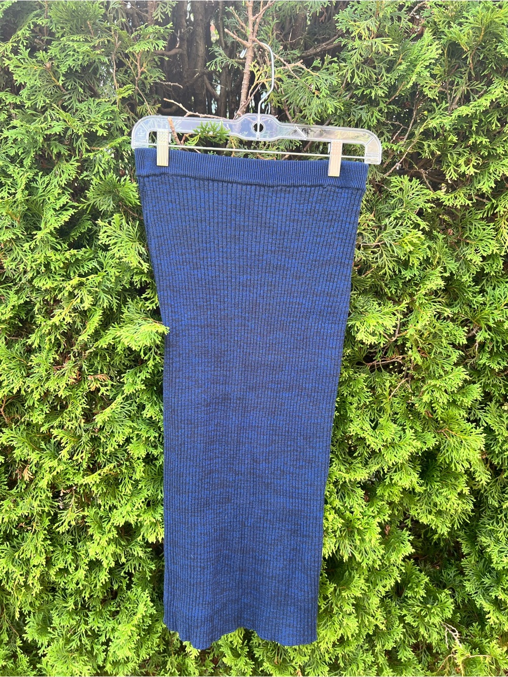Dark Blue Knit Skirt